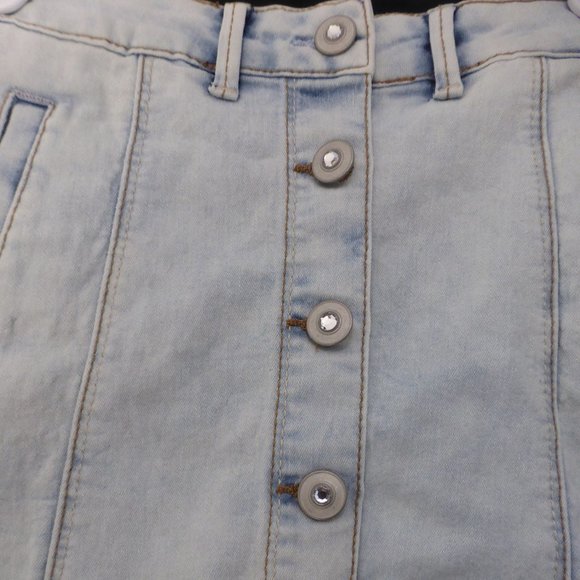 GEORGE size 7 button up front jean skirt BNWT - Picture 2 of 5